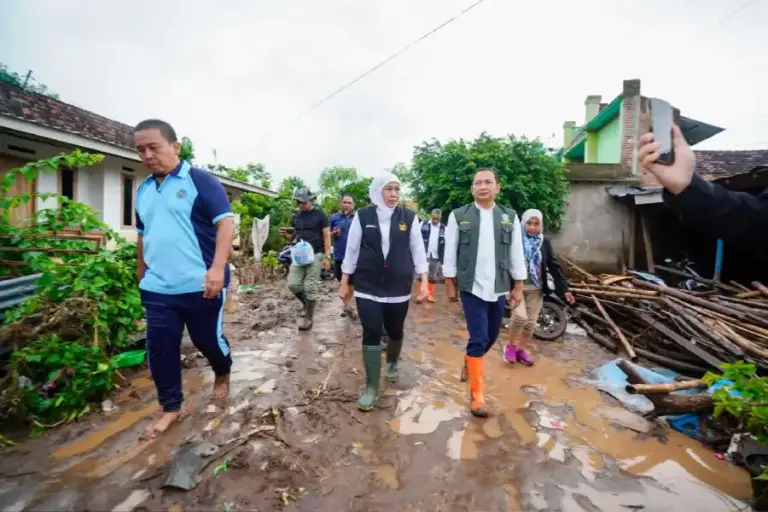 Gubernur Khofifah Gerak Cepat Tangani Irigasi Rusak Pascabanjir Situbondo, 1.336 Hektare Sawah Dipulihkan