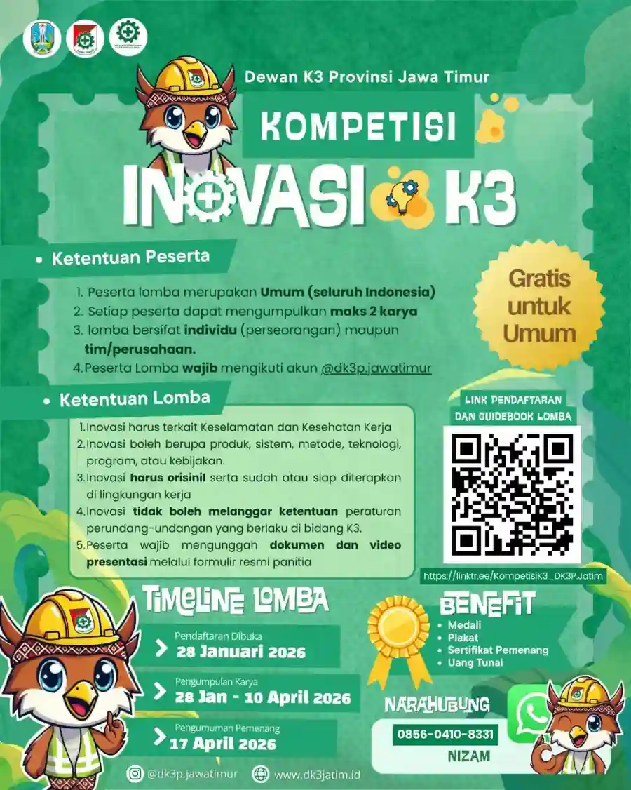 Lomba Inovasi K3 dan Safety Photo & Video Challenge 2026 Tingkat Nasional
