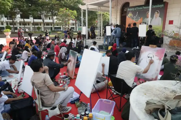 Balai Pemuda Surabaya Jadi Ruang Ekspresi Seniman, OTS “Beauty of Balai Pemuda” Semarakkan Hari Kartini