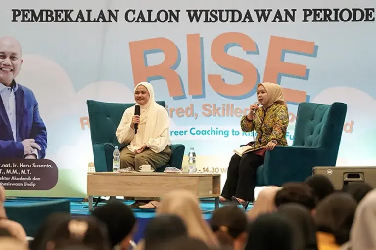 UNDIP Bekali 600 Calon Wisudawan Lewat Career Coaching 2026, Fokus Skill dan Kesiapan Dunia Kerja UNDIP gelar Career Coaching 2026 untuk 600 calon wisudawan, fokus pada skill, mindset, dan kesiapan menghadapi dunia kerja modern.